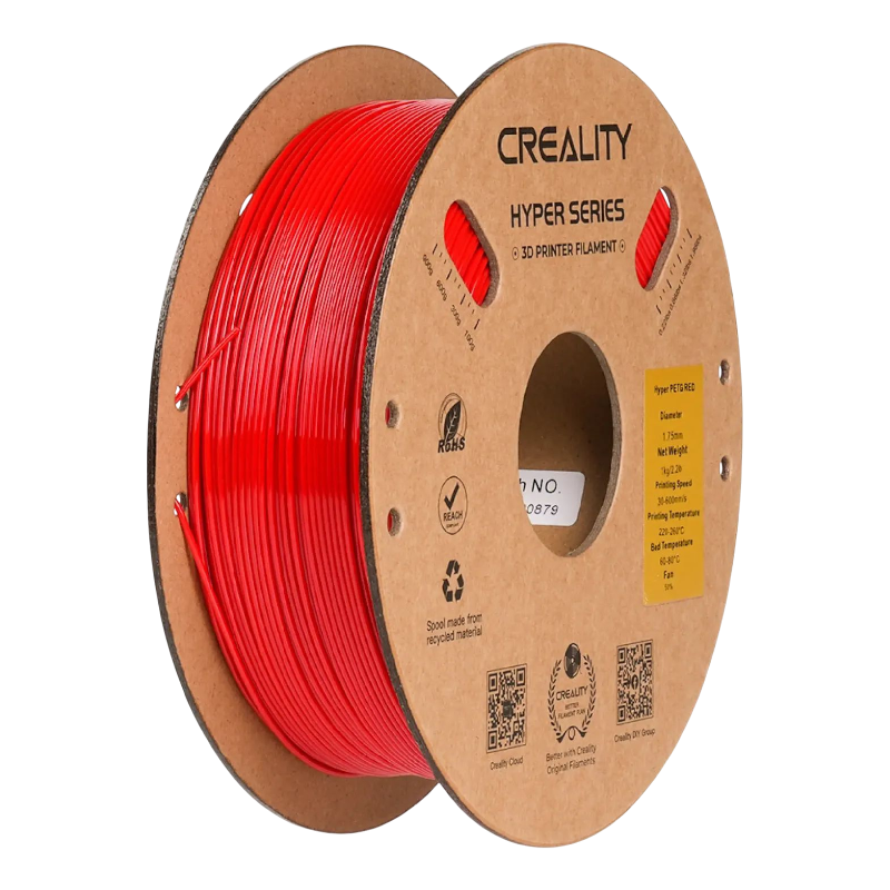 Філамент (пластик) для 3D принтера CREALITY Hyper PETG 1кг, 1.75мм, червоний (3301030072)